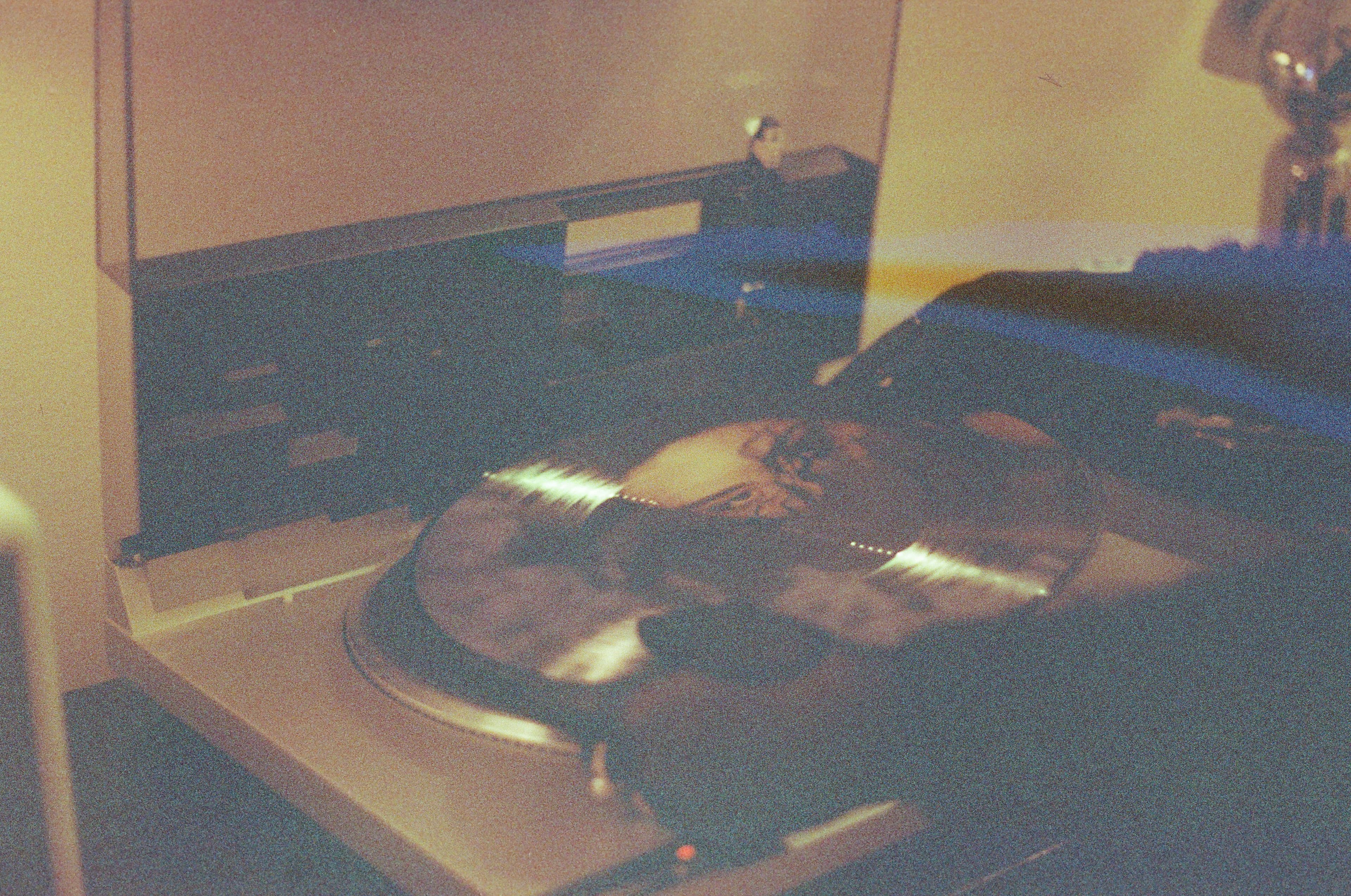 Vinyl being played